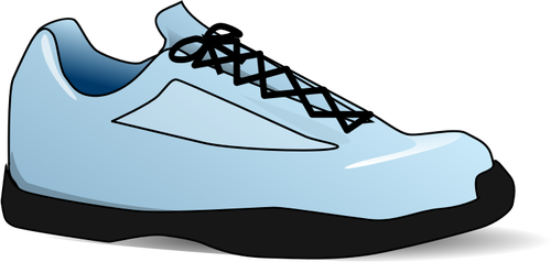 Image vectorielle bleu chaussure de tennis